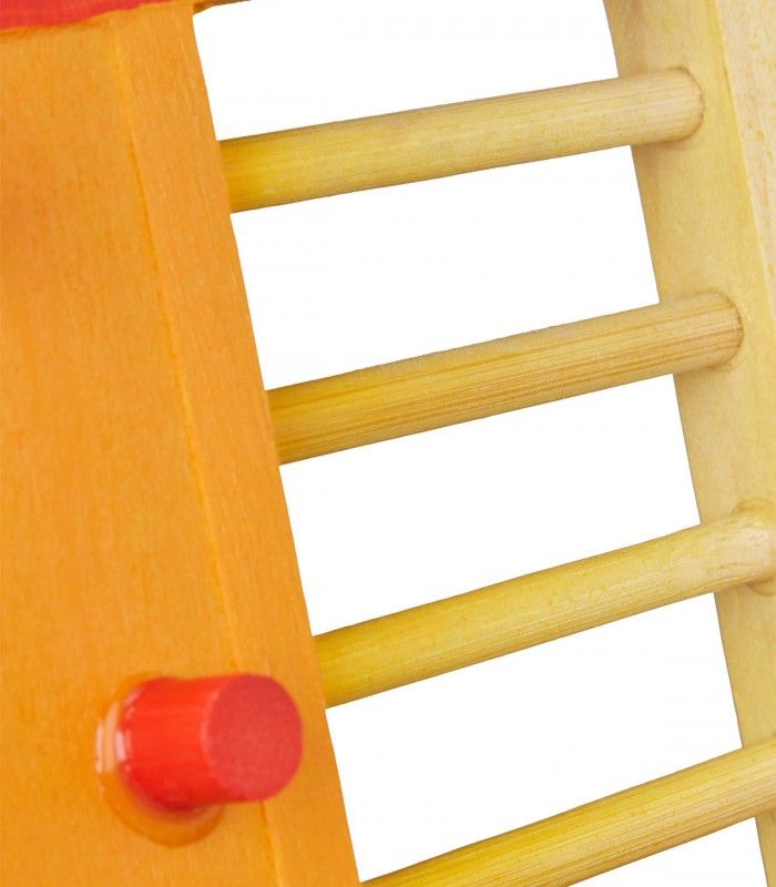 Jucarie interactiva pentru hamster, Lemn, Multicolor