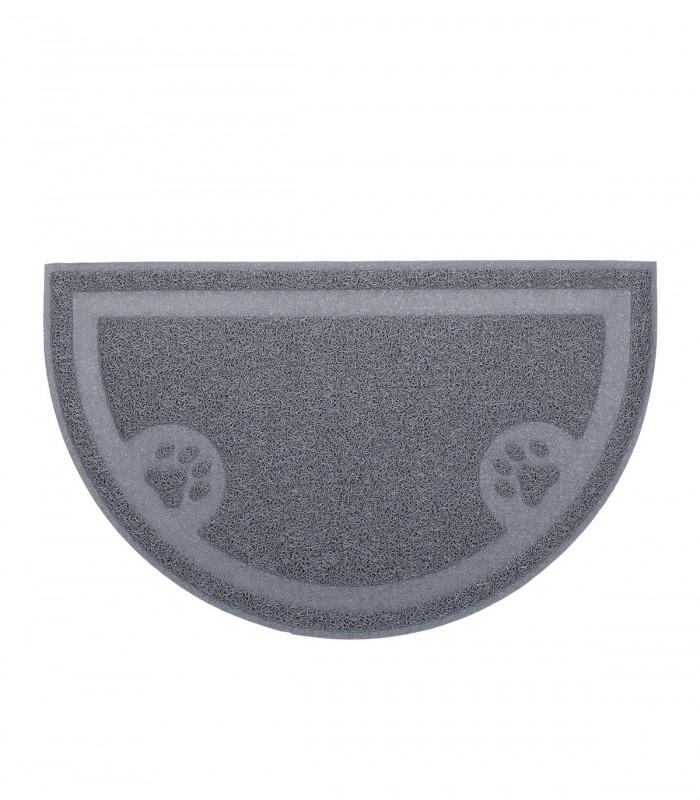 Covoras pentru litiera, PVC, Gri, 59 x 40 cm