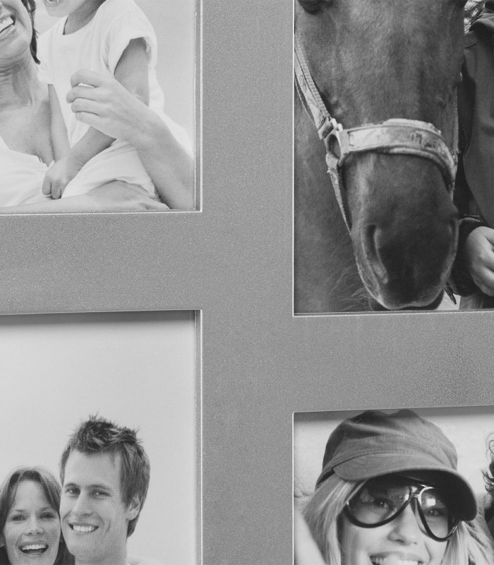 Rame foto XXL, colaj 14 poze, Argintiu, 36 x 118 cm