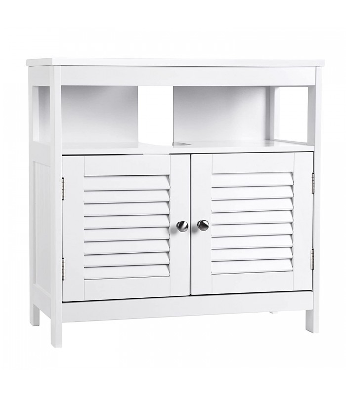 Dulap baie cu 2 compartimente, Alb, 60x60x30 cm