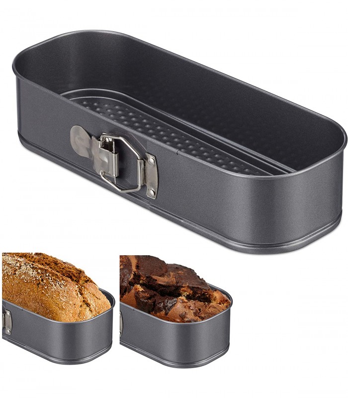 Forma de copt pentru prajituri, Patrata, Antiaderenta, 31 x 12 x 7 xm