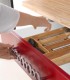 Suport organizare tacamuri pentru sertar bucatarie, 5 compartimente, Bambus, Natur, 30 x 34 x 5 cm