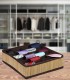 Organizator de sertare pentru cravate, sosete, lenjerie intima, Aspect bambus, Pliabil, 24 compartim