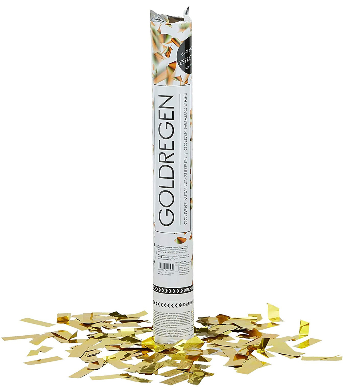 Lansator confetti Party Popper cu folie metalica, Auriu, 40 cm Acasa pret redus imagine 2022