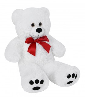 RESIGILAT  Urs de plus gigant, L, Alb, 50 cm