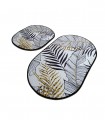 Set 2 covorase baie Herbal, 60 x 100 cm, 50 x 60 cm, Antiderapant, Multicolor