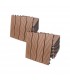 Set 9 placi terasa, WPC, Teracota clasica, Maro, 30 x 30 cm