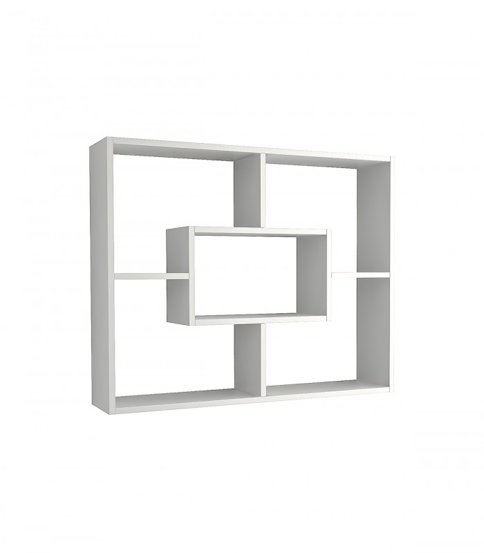 Raft de perete Frodor, 100 x 22 x 80 cm, Alb