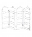 Organizator bijuterii, Acril, Transparent, 28 x 10,5 x 8 cm