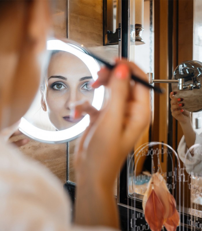 Organizator bijuterii, Acril, Transparent, 28 x 10,5 x 8 cm