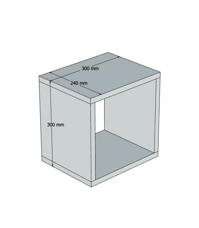 Rafturi de perete Box, 30 x 30 x 24 cm, Albastru