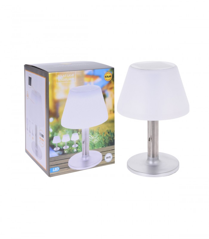 Lampa de masa  solara,   10  LED, Alb