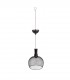 Lampa solara, tip pendul,  LED, Metal, Negru, 18,5 x 18,5 x 22,5 cm