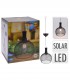 Lampa solara, tip pendul,  LED, Metal, Negru, 18,5 x 18,5 x 22,5 cm