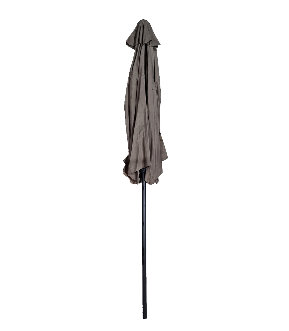 Umbrela de gradina cu manivela si inclinare, stalp aluminiu, 270 cm, Taupe 270