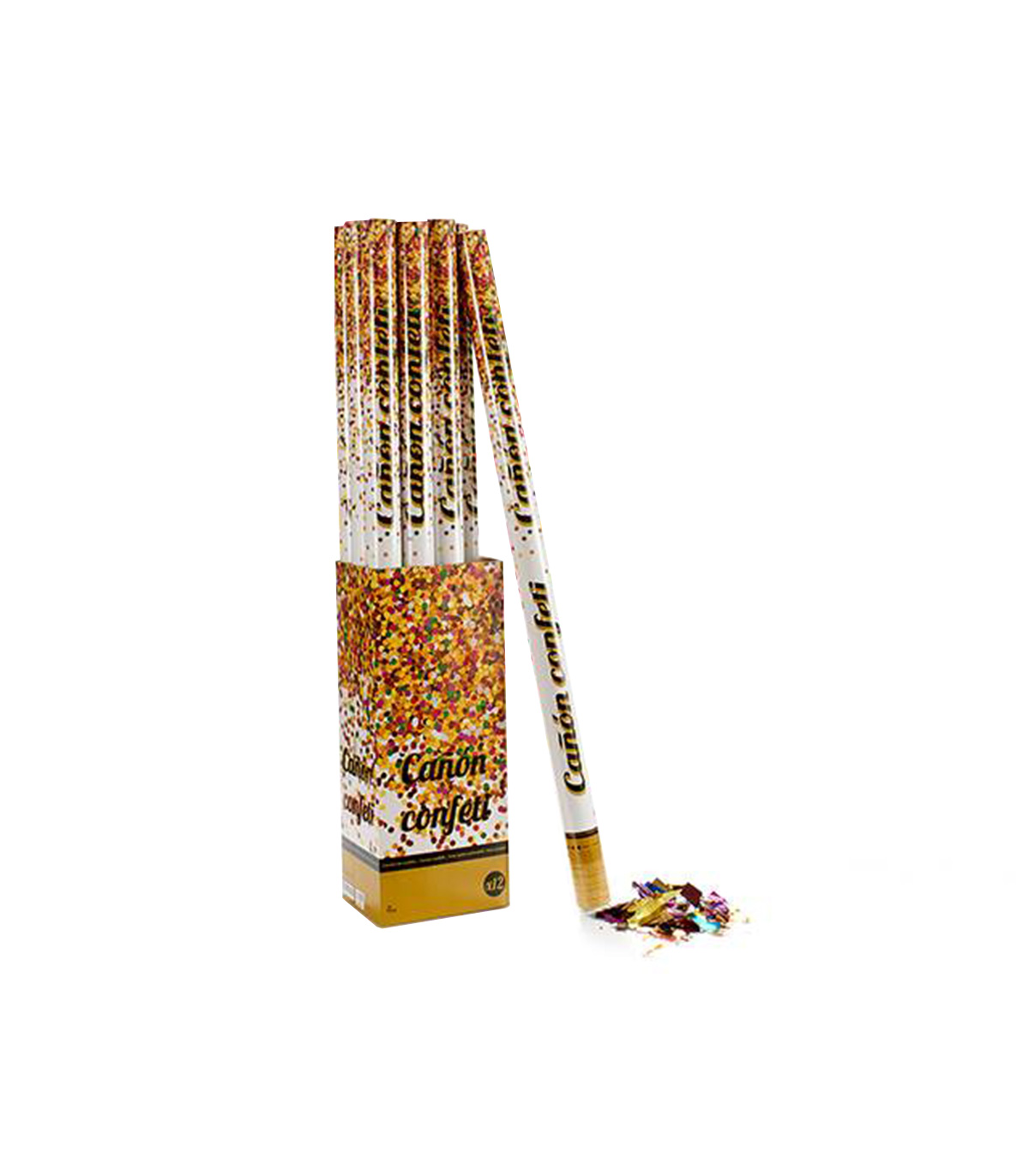 Lansator confetti Party Popper cu folie metalica, Multicolor, 80 cm activitati pret redus imagine 2022 3