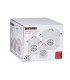 Set 3 recipiente depozitare pentru bucatarie, Metal, Alb, Capacitate 0.98 l + 2 l + 6 l