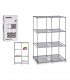 Organizator obiecte mici , 6 compartimente , schelet de plastic, 68 x 35 x 102 cm