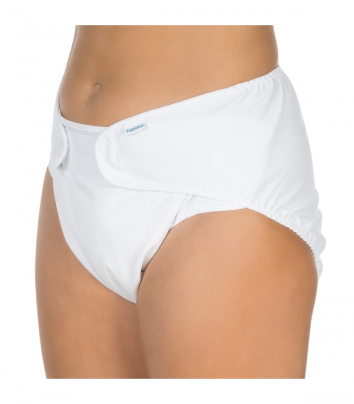 Scutec  incontinenta tip chilot, Suprima, Bumbac/Poliester, Alb, Mar S/L