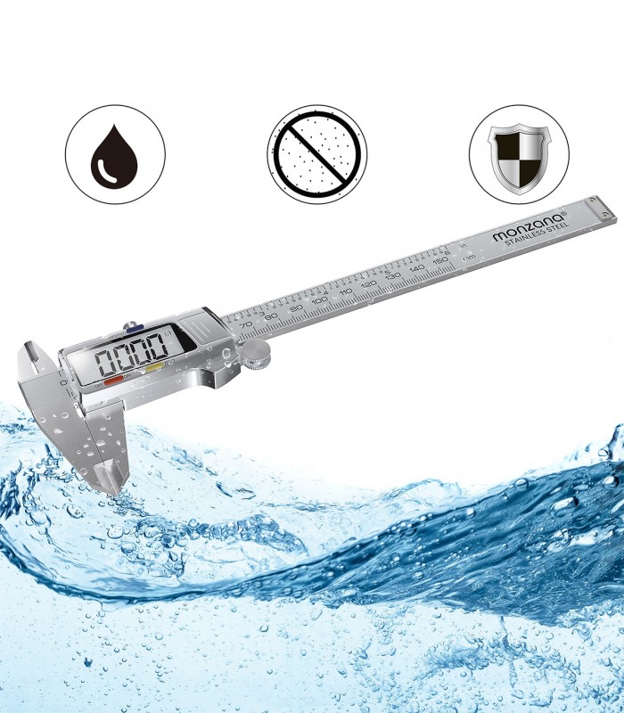 Subler electronic cu afisaj digital, 0 - 150mm, cutie de protectie, baterii incluse, Otel