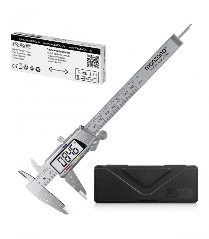 Subler electronic cu afisaj digital, 0 - 150mm, cutie de protectie, baterii incluse, Otel