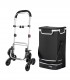 Carucior cumparaturi  Stairs Climber, pliabil, husa detasabila, 3 roti,  Metal/Poliester, Negru