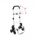Carucior cumparaturi  Stairs Climber, pliabil, husa detasabila, 3 roti,  Metal/Poliester, Negru