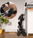 Carucior cumparaturi  Stairs Climber, pliabil, husa detasabila, 3 roti,  Metal/Poliester, Negru