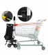 Carucior cumparaturi  Stairs Climber, pliabil, husa detasabila, 3 roti,  Metal/Poliester, Negru