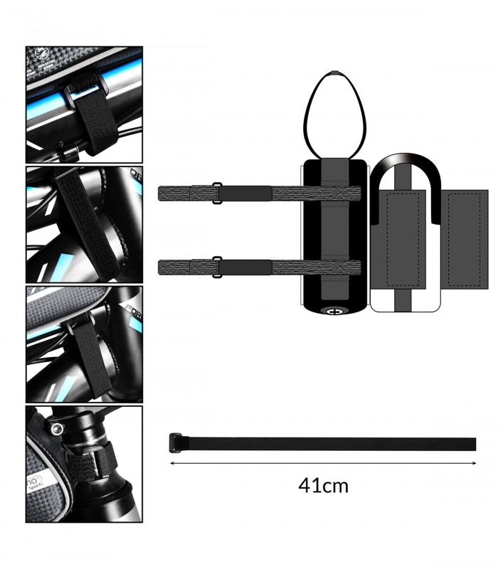 Geanta impremeabila  pentru cadru  bicicleta,  husa pentru telefon