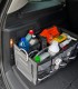 Cutie organizare portbagaj, impermeabila, pliabila,  3 compartimente, buzunare exterioare,  63 l, 60 x 35 x 30 cm, Gri