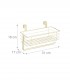 Cos de sarma suspendat cu suport pentru rola de bucatarie,  Auriu,  31 x 17 x 18 cm
