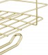Cos de sarma suspendat cu suport pentru rola de bucatarie,  Auriu,  31 x 17 x 18 cm
