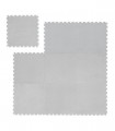 Covor tip  puzzle pentru living/dormitor, 9 piese 30 x 30 cm,  dimensiune 120 x 120 cm , poliester, gri deschis ,
