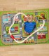 Covor de joaca  pentru copii Little Town ,  Multicolor, 150 x 100 cm , Poliester