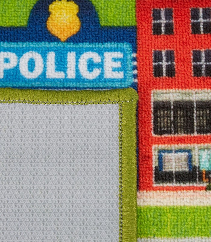 Covor de joaca  pentru copii Little Town ,  Multicolor, 150 x 100 cm , Poliester