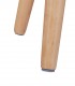 Taburet rotund  tapitat  cu  spatiu  depozitare,  picioare lemn masiv,  45.5 cm, Gri inchis