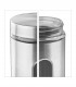 Set 4 recipiente  cu fereastra vizualizare , pentru depozitare  paste/cereale, Inox,  500/700/800/1200 g