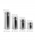 Set 4 recipiente  cu fereastra vizualizare , pentru depozitare  paste/cereale, Inox,  500/700/800/1200 g