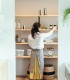 Set 4 recipiente  cu fereastra vizualizare , pentru depozitare  paste/cereale, Inox,  500/700/800/1200 g