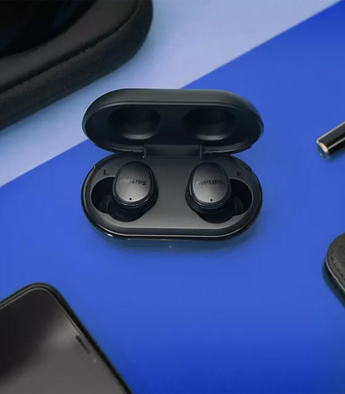 Casti audio true wireless Philips TAT4556BK/00,  negru