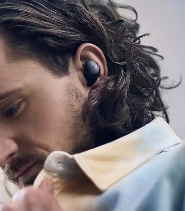 Casti audio true wireless Philips TAT4556BK/00,  negru