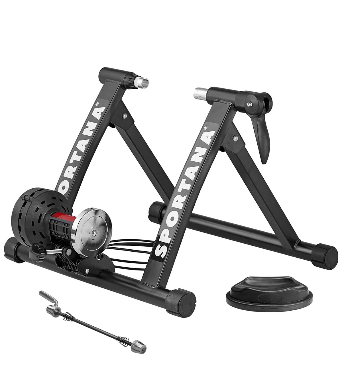 Suport antrenament pentru bicicleta, pliabil, 26-28 inch, rezistenta reglabila, magnetic 26-28