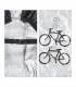 Husa protectie impermeabila, 2 biciclete, Negru/Argintiu