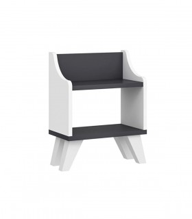 Masuta Buddy, Antracit/Alb, 35 x 22x 50.6 cm