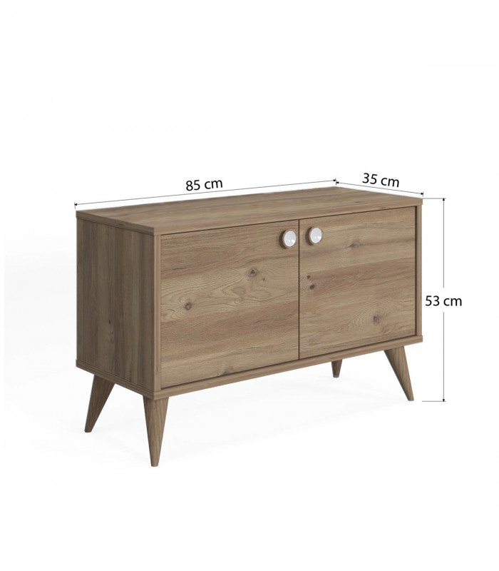 Dulap Vega cu doua usi, Stejar, 85 x 35 X 53 cm