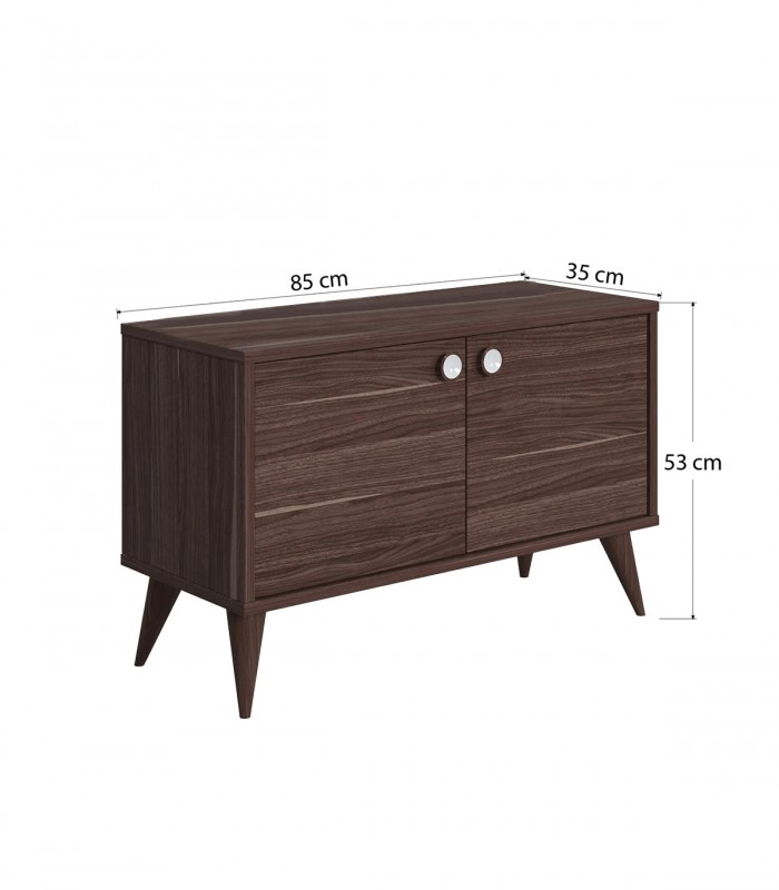 Dulap Vega cu doua usi, Nuc, 85 x 35 X 53 cm