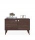 Dulap Vega cu doua usi, Nuc, 85 x 35 X 53 cm