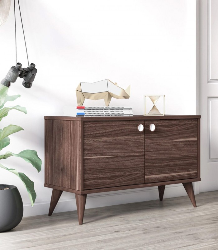 Dulap Vega cu doua usi, Nuc, 85 x 35 X 53 cm
