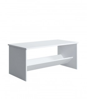 Masuta de cafea Terna, Alb, 100 x 50 x 44 cm